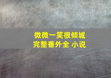 微微一笑很倾城完整番外全 小说